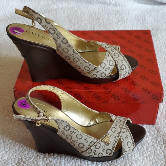 Guess Melisa Signature Wedge - Brand New - Picture 2 of 5